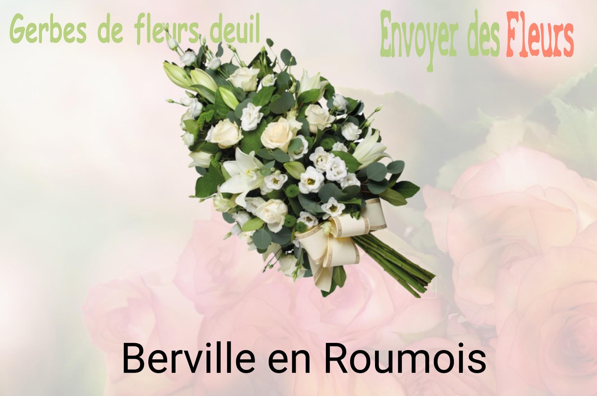 Gerbe de fleurs de deuil livrée à Berville-en-Roumois